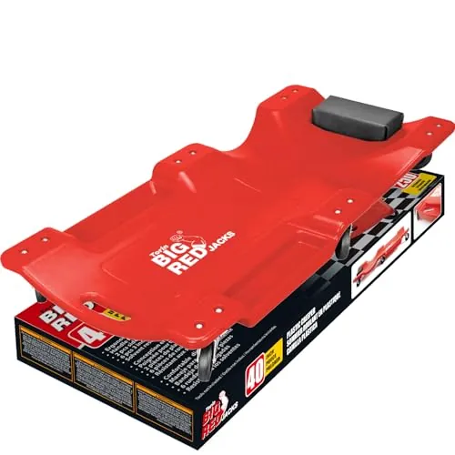 BIG RED TRP6240 Torin Blow Molded Plastic Rolling Garage/Shop Creeper