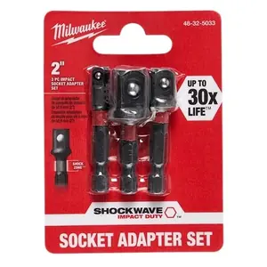 Milwaukee 48-32-5033 Power Drill Bit Extensions Shockwave Socket