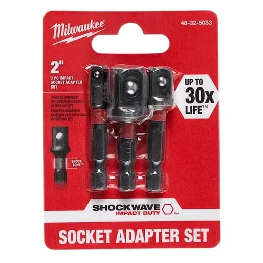 Milwaukee 48-32-5033 Power Drill Bit Extensions Shockwave Socket