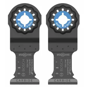 Bosch OSL114C-2 2-Pack 1-1/4 In. Starlock Oscillating Multi Tool Metal