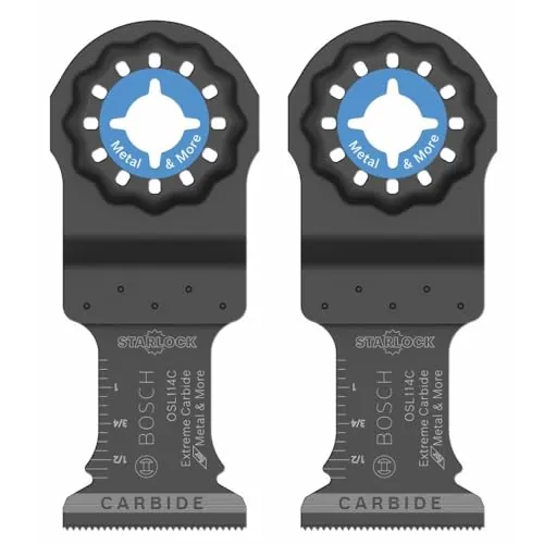 Bosch OSL114C-2 2-Pack 1-1/4 In. Starlock Oscillating Multi Tool Metal