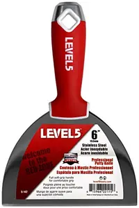 6" Soft-Grip Stainless Steel Drywall Joint Knife