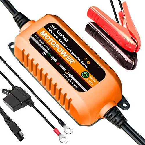 Motopower 12V 1000mA Automatic Charger