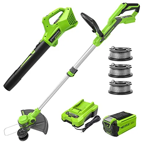 Greenworks 40V 13 in String Trimmer & 350 CFM Blower Combo