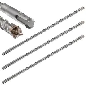Wensilon Concrete Drill Bit lengthening 3pcs 7/16" X 12"-10" Cross-Type