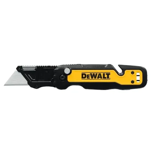 DeWalt Push & Flip Folding Utility Knife With Storage