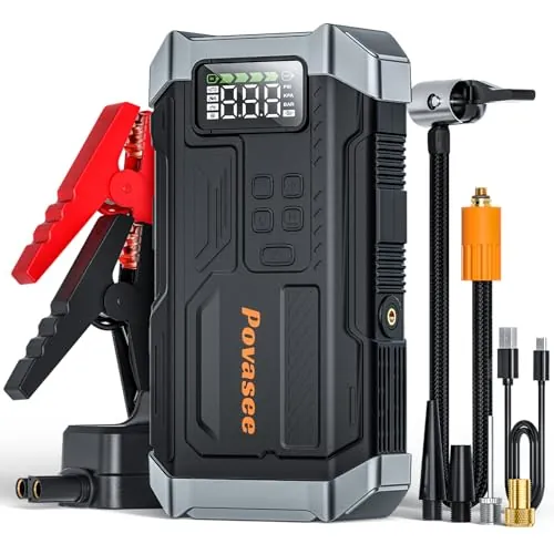 5000A Jump Starter with Air Compressor