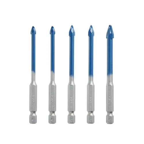 Bosch PTBX05 5 pc. Porcelain Tile Drill Bit Set