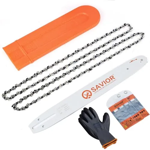 Savior 14" Chainsaw Bar and Chain Fits Husqvarna 120 135 3/8"LP 0.050"