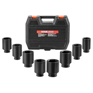 Vevor 1/2" Drive Spindle Axle Nut Impact Socket Set 8PCS