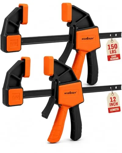 Horusdy 12'' Bar Clamps for Woodworking (2-Piece)