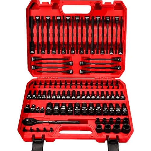 112-Piece Torx and Allen Bit Socket Set