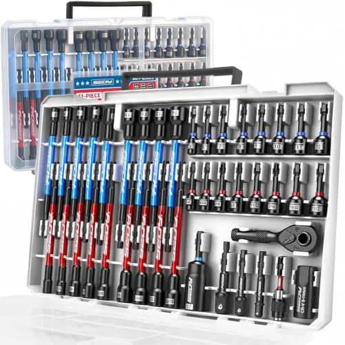 41-Piece Premium 1/4" Drive Magnetic Impact Nut Driver Set Metric & SAE