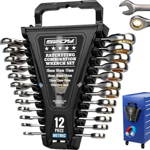 Premium 12-Piece Metric Ratchet Wrenches Set