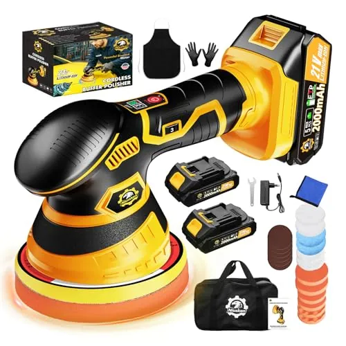 Niusken Cordless Car Buffer Polisher kit