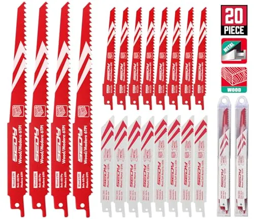 20-Piece Ultimate Reciprocating Saw Blade Set